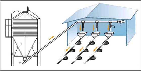 Big Hopper Poultry Farm Equipment PP Odm Hanging Chicken Feeder